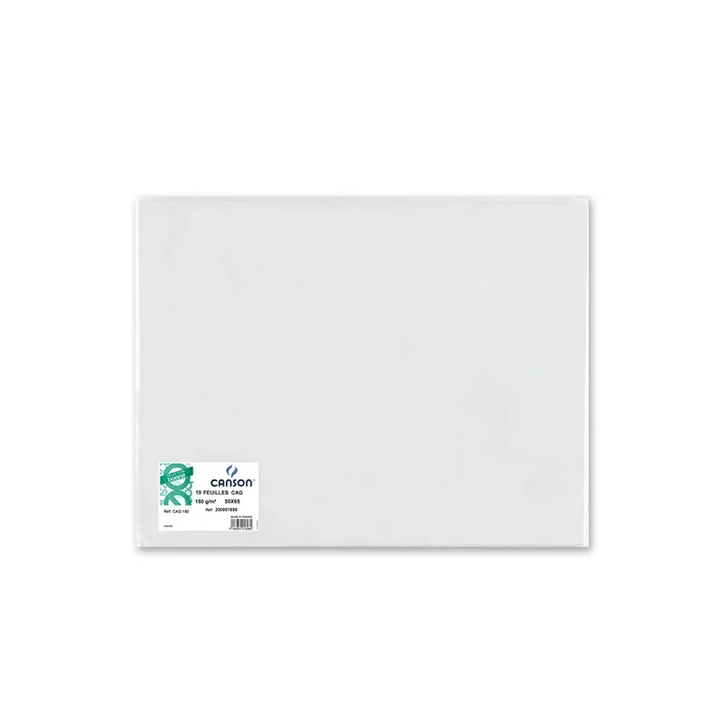 Papier C à grain Canson 224 g/m² | Papier dessin blanc